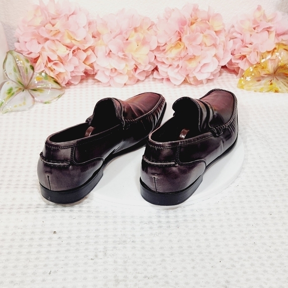 Adam Derrick To Boot New York Patent Leather Gray Penny Loafer Size 10 - Picture 4 of 10